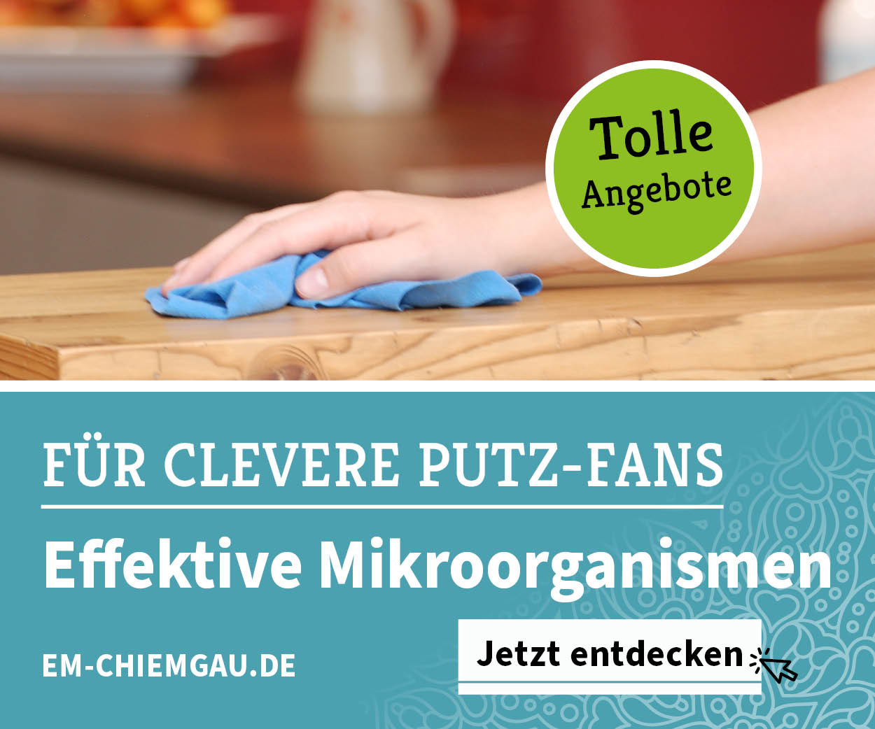 Für clevere Putzfans: Reinigung mit Effektiven Mikroorganismen